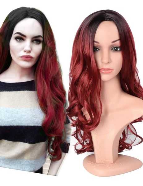 fashion long black ombre red curly wig synthetic wigs middle part womens wig for women heat resistant hair daily
fashion long black ombre red curly wig synthetic wigs middle part womens wig for women heat resistant hair daily