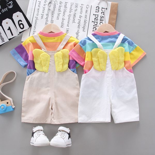 clothing sets children clothes set baby girl summer candy stripe shirts+shorts kids with wing girls valentines day outfit, White
clothing sets children clothes set baby girl summer candy stripe shirts+shorts kids with wing girls valentines day outfit, White