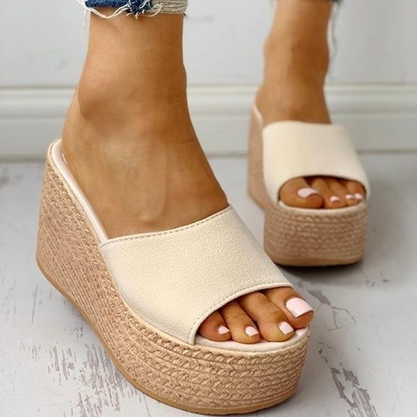 fashion 2020 new summer women's sandals peep-toe shoes woman high-heeled platfroms casual wedges for women high heels shoes, Black
fashion 2020 new summer women's sandals peep-toe shoes woman high-heeled platfroms casual wedges for women high heels shoes, Black