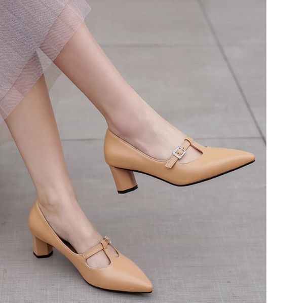 2020 spring and autumn with new style fashion high heel coarse heel pointed end women's shoes@mqwbh626, Black
2020 spring and autumn with new style fashion high heel coarse heel pointed end women's shoes@mqwbh626, Black