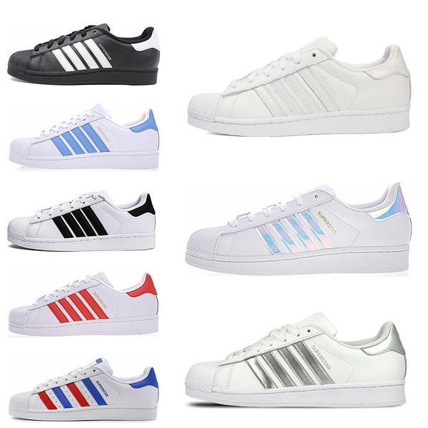 new arrival super star white hologram iridescent junior men superstars 80s sneakers pride womens mens trainers superstar casual shoes 36-44, Black
new arrival super star white hologram iridescent junior men superstars 80s sneakers pride womens mens trainers superstar casual shoes 36-44, Black