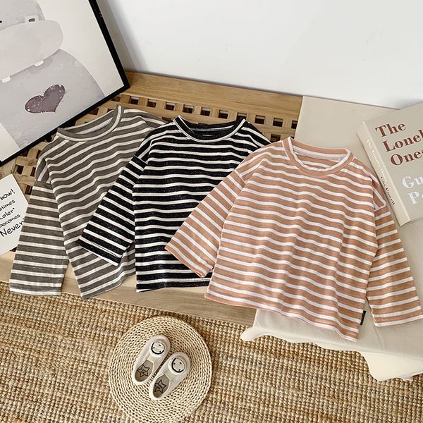 2020 spring item girl and boy casual stripe shirt kids long sleeve t-shirt y200704, Blue
2020 spring item girl and boy casual stripe shirt kids long sleeve t-shirt y200704, Blue