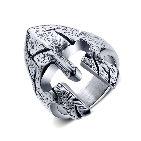 classic retro men's spartan helmet ring personality charm punk mask titanium steel ring 3-gj675, Silver
classic retro men's spartan helmet ring personality charm punk mask titanium steel ring 3-gj675, Silver