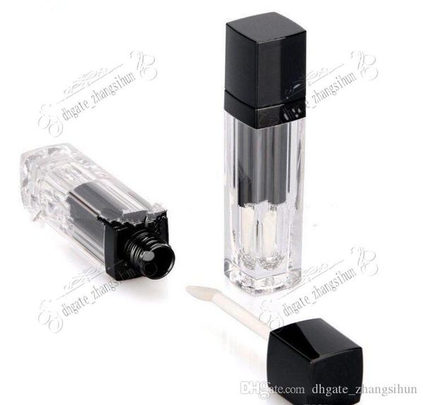 6ml clear lip gloss tube, empty black lip gloss packaging bottle, square shape , cosmetic container
6ml clear lip gloss tube, empty black lip gloss packaging bottle, square shape , cosmetic container