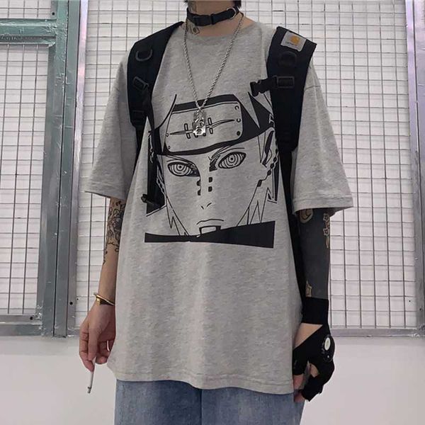 anime naruto pein print t-shirt for men women japanese harajuku tshirt ulzzang korean tee clothes streetwear summer, White;black 
anime naruto pein print t-shirt for men women japanese harajuku tshirt ulzzang korean tee clothes streetwear summer, White;black