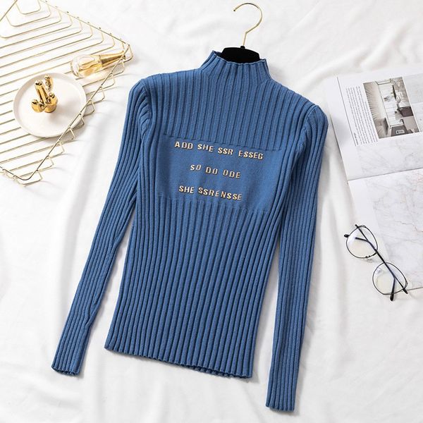 2019 turtleneck women sweater slim fit autumn pullover knitted long sleeve jumper, White;black
2019 turtleneck women sweater slim fit autumn pullover knitted long sleeve jumper, White;black