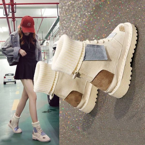 2019 new autumn and winter explosions suede canvas color matching wild high-wool mouthboots women shoes 3 color women boots, Black
2019 new autumn and winter explosions suede canvas color matching wild high-wool mouthboots women shoes 3 color women boots, Black