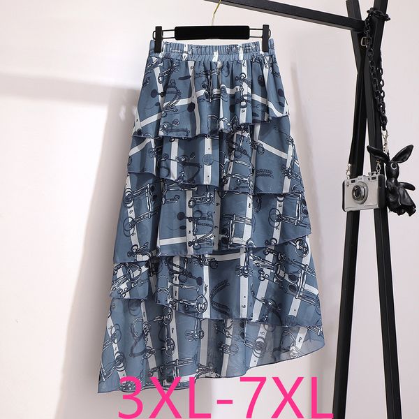 2019 autumn winter plus size skirt for women large casual loose elastic waist scollop print pleated long skirts 4xl 5xl 6xl 7xl, Black
2019 autumn winter plus size skirt for women large casual loose elastic waist scollop print pleated long skirts 4xl 5xl 6xl 7xl, Black