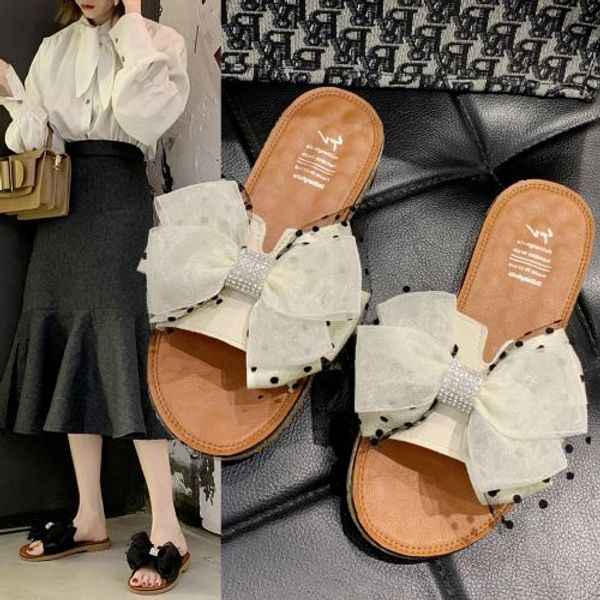 bow slippers women summer fashion wear flat bottom sandals 2020 new versatile korean anti slip maternity shoes go out, Black
bow slippers women summer fashion wear flat bottom sandals 2020 new versatile korean anti slip maternity shoes go out, Black