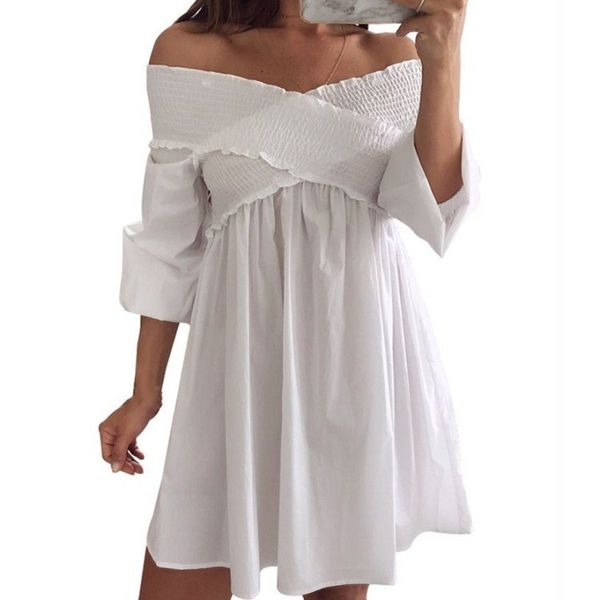 new fashion spring casual solid ruffles cross mini dress a-line women v-neck long sleeve party dresses, Black;gray
new fashion spring casual solid ruffles cross mini dress a-line women v-neck long sleeve party dresses, Black;gray