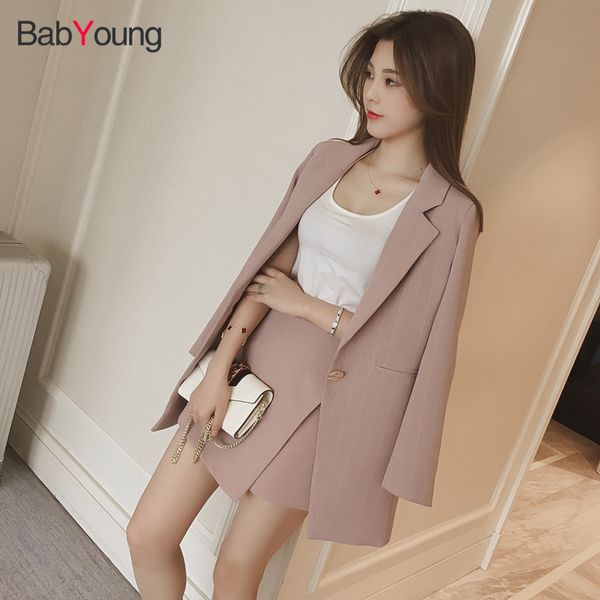 babyoung women blazer with shorts suit long blazer short pants autumn double breasted chic female office casual suit, White;black
babyoung women blazer with shorts suit long blazer short pants autumn double breasted chic female office casual suit, White;black