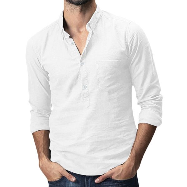 plus size men shirt long sleeve streetwear casual cotton linen white mens shirts regular fit men clothing camisa masculina, White;black
plus size men shirt long sleeve streetwear casual cotton linen white mens shirts regular fit men clothing camisa masculina, White;black