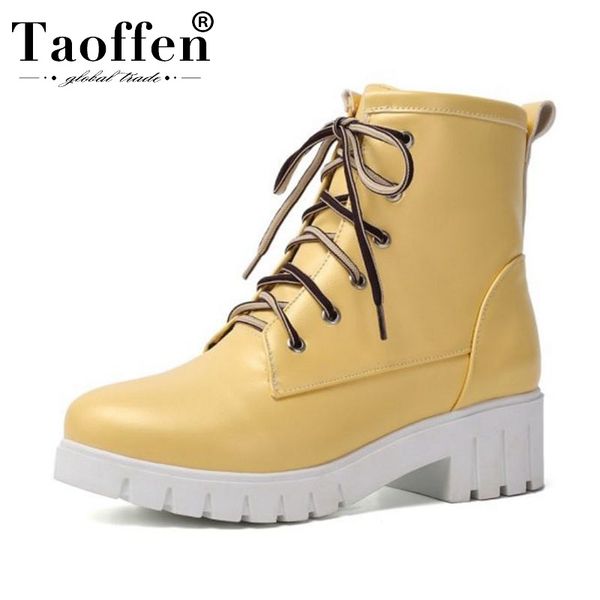 taoffen 5 color women ankle boots fashion round toe casual winter shoes woman flats platform warm fur short boots size 33-43, Black
taoffen 5 color women ankle boots fashion round toe casual winter shoes woman flats platform warm fur short boots size 33-43, Black