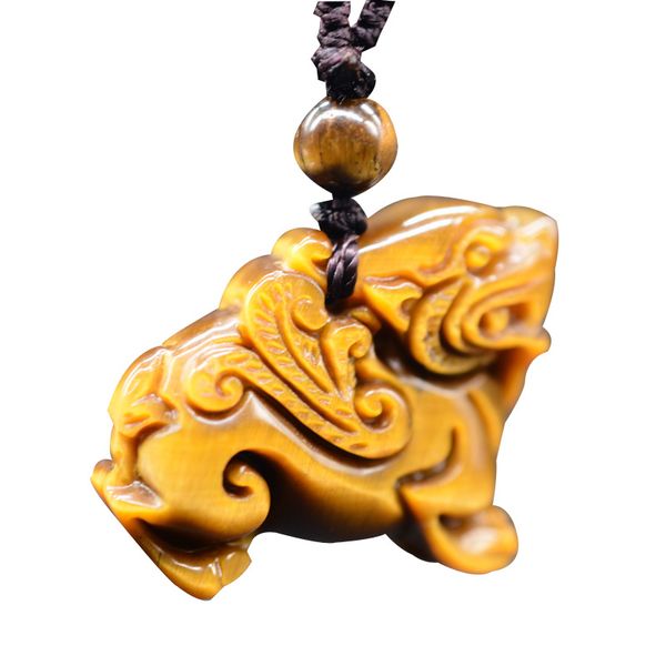 drop shipping hand carved tiger eye stone brave troops pendant jade stone lucky amulet pixiu necklace with chain fine jewelry, Silver
drop shipping hand carved tiger eye stone brave troops pendant jade stone lucky amulet pixiu necklace with chain fine jewelry, Silver