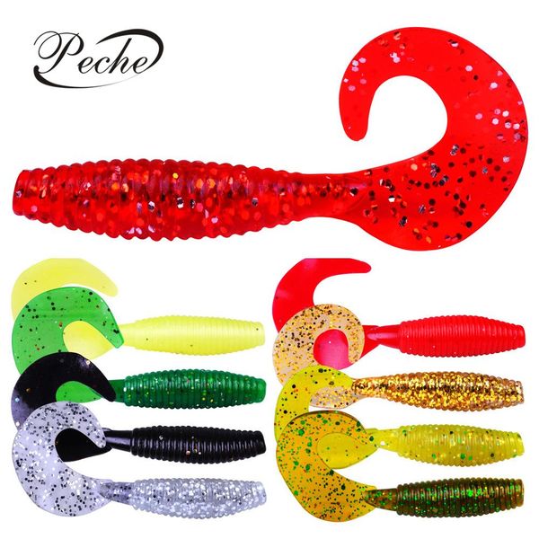 peche soft baits fishing lures soft lures wobblers for fishing jig head silicone worm artificial bait isca pesca 60mm 1.6g 10pcs jzdfx 
peche soft baits fishing lures soft lures wobblers for fishing jig head silicone worm artificial bait isca pesca 60mm 1.6g 10pcs jzdfx