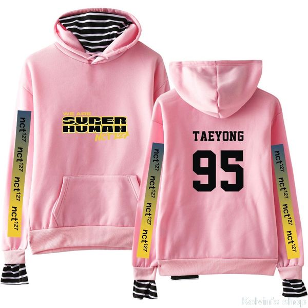nct 127 new 2019 women fake two hoodies kpop hooded sweatshirt trend street casual wear sweatshirt men's clothing plus size, Black
nct 127 new 2019 women fake two hoodies kpop hooded sweatshirt trend street casual wear sweatshirt men's clothing plus size, Black