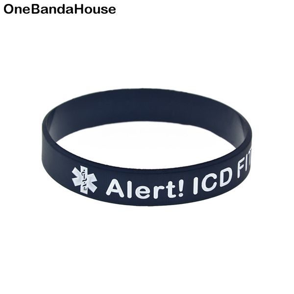 1pc alert icd fitted silicone rubber wristband size 4 colors great to used in reminder labels, Black
1pc alert icd fitted silicone rubber wristband size 4 colors great to used in reminder labels, Black