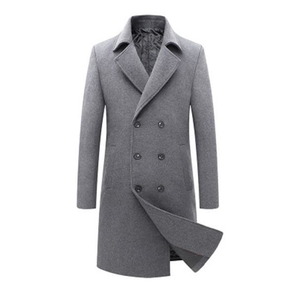 long wool coat men double breasted lapel thickening jacket male business casual woolen trench outwear plus size m-3xl rm50248, Black
long wool coat men double breasted lapel thickening jacket male business casual woolen trench outwear plus size m-3xl rm50248, Black