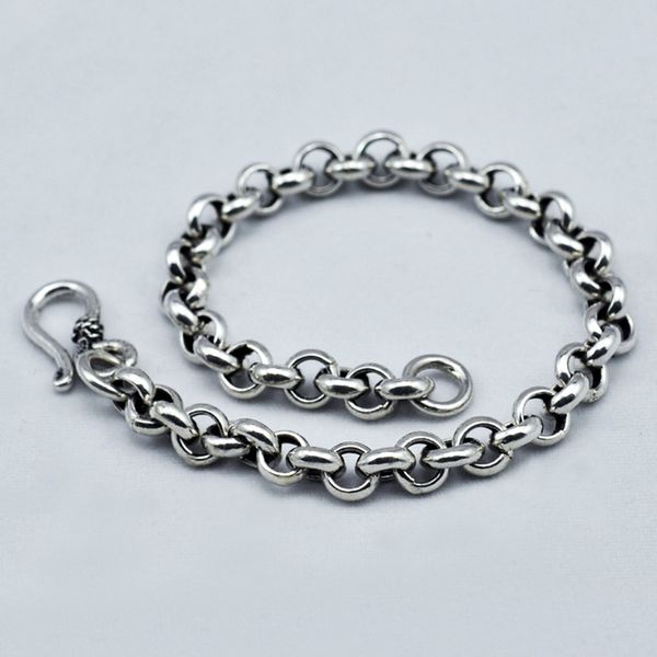genuine 925 sterling silver bracelet for men and women o type chain vintage handmade mens bracelets armbanden voor vrouwen, Golden;silver
genuine 925 sterling silver bracelet for men and women o type chain vintage handmade mens bracelets armbanden voor vrouwen, Golden;silver