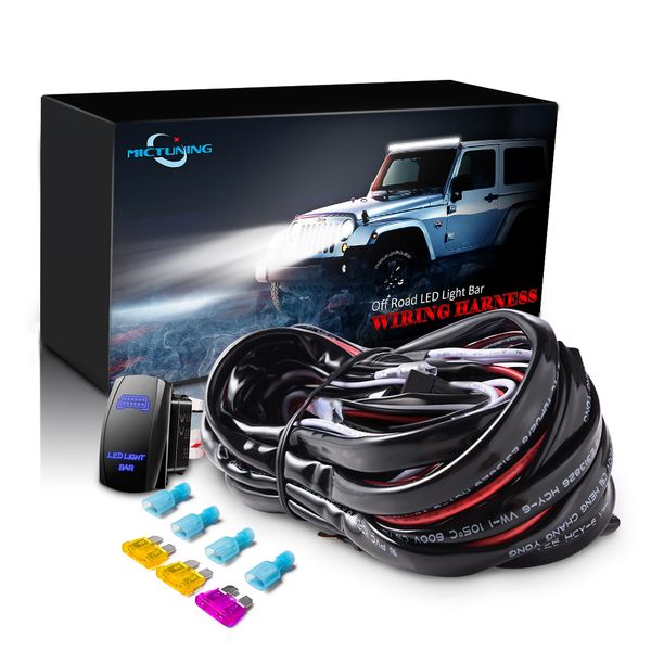 mictuning led light bar wiring harness sasquatch lights fuse 60a relay on-off rocker switch blue 2 lead
mictuning led light bar wiring harness sasquatch lights fuse 60a relay on-off rocker switch blue 2 lead