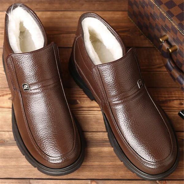 new winter men's outdoor leather snow boots fashion wedding shoes wild casual boots non-slip walking boots, Black
new winter men's outdoor leather snow boots fashion wedding shoes wild casual boots non-slip walking boots, Black