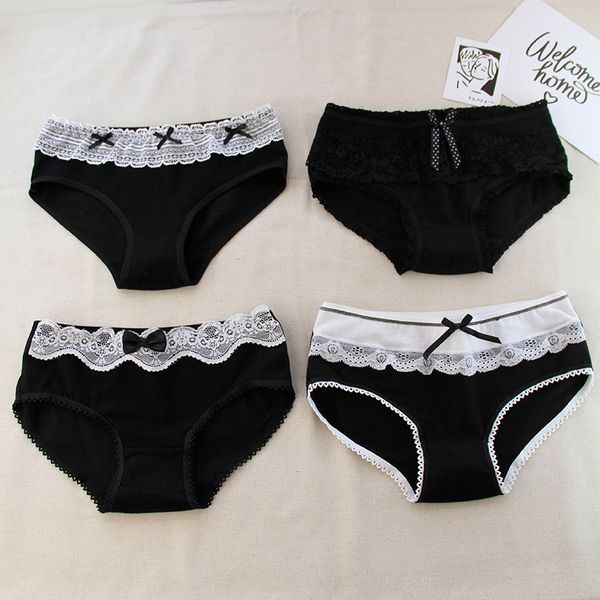 4pieces/lot black panties plus size cotton underwear women briefs lingerie solid panty female intimate, Black;pink
4pieces/lot black panties plus size cotton underwear women briefs lingerie solid panty female intimate, Black;pink