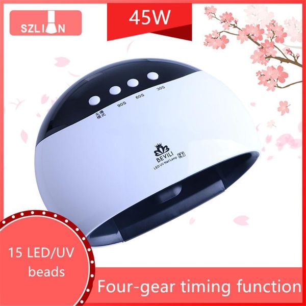 45w nail lamp infrared intelligent induction 15pcs led/uv double light source lamp beads removable bottom plate
45w nail lamp infrared intelligent induction 15pcs led/uv double light source lamp beads removable bottom plate