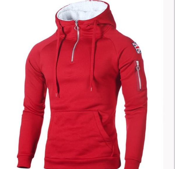 hoodies men's sweater decorative zip neckline hooded long sleeve rice sticker pocket sweatshirt male clothing new arrival, Black
hoodies men's sweater decorative zip neckline hooded long sleeve rice sticker pocket sweatshirt male clothing new arrival, Black
