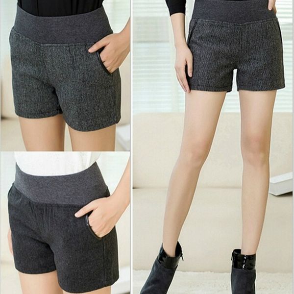 autumn winter women's clothing slim wild pocket contrast color shorts female woolen short pants thick, White;black
autumn winter women's clothing slim wild pocket contrast color shorts female woolen short pants thick, White;black