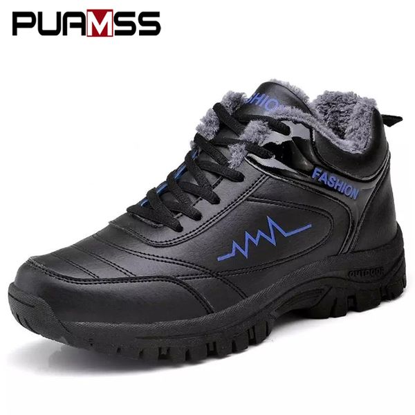 men winter boots shoes warm fashion sneakers 2019 winter outdoor men snow boots casual shoes botas de hombre, Black
men winter boots shoes warm fashion sneakers 2019 winter outdoor men snow boots casual shoes botas de hombre, Black