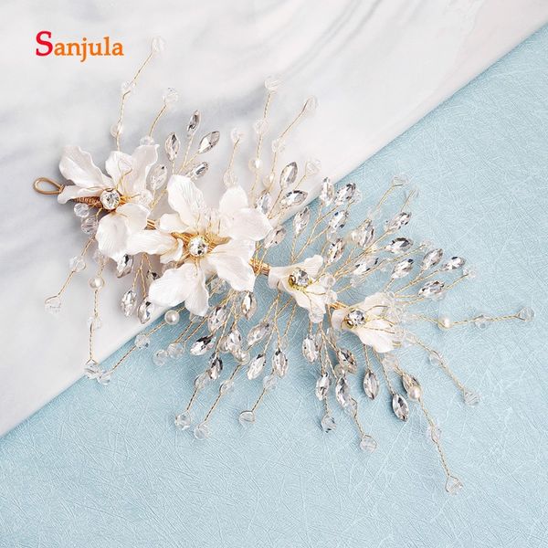 beauty shell flower headband jewelry for women accessories crystals beaded gold metal wedding headpiece h365, Golden;white
beauty shell flower headband jewelry for women accessories crystals beaded gold metal wedding headpiece h365, Golden;white