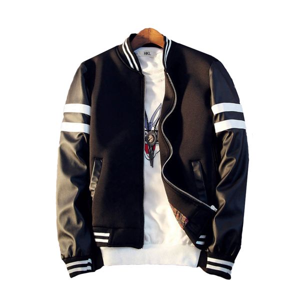 strip slim bomber jacket men overcoat casual varsity baseball jacket pilot college hiphop mens jackets plus size clothing jk6017, Black;brown
strip slim bomber jacket men overcoat casual varsity baseball jacket pilot college hiphop mens jackets plus size clothing jk6017, Black;brown