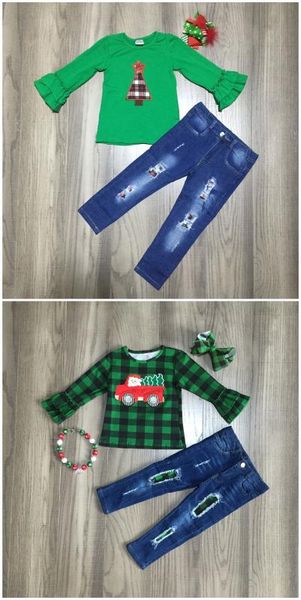 baby girls clothes girls christmas outfits truck tee tree shirt with jeans boutique clothes with accessories, White
baby girls clothes girls christmas outfits truck tee tree shirt with jeans boutique clothes with accessories, White