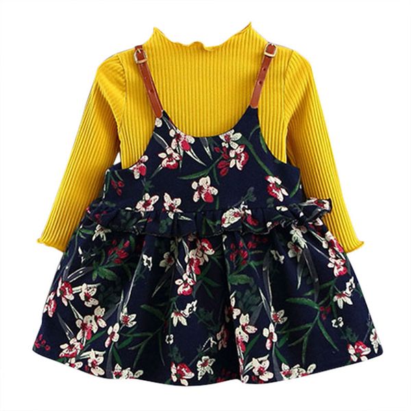 2pcs/set toddler baby girls clothing princess girls long sleeve t shirt +floral strapless dress kids clothes set, White
2pcs/set toddler baby girls clothing princess girls long sleeve t shirt +floral strapless dress kids clothes set, White