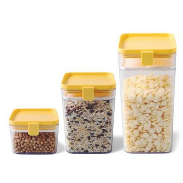3pcs plastic sealed kitchen grain storage box storage tanks refrigerator preservation yellow
3pcs plastic sealed kitchen grain storage box storage tanks refrigerator preservation yellow
