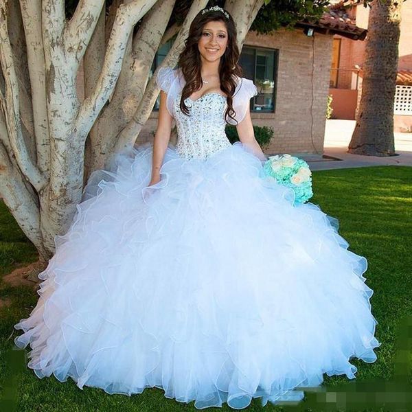 2019 белые рюши платья quinceanera роскошные бисерные ремни сладкие 16 день рождения выпускного вечера бальное платье vestidos 15 15, Blue;red
2019 белые рюши платья quinceanera роскошные бисерные ремни сладкие 16 день рождения выпускного вечера бальное платье vestidos 15 15, Blue;red