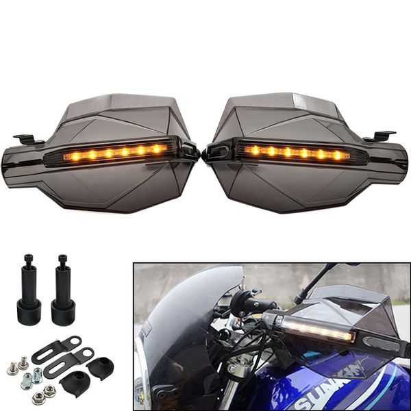 universal motorcycle hand guards with led turn signal light protectors for cb190r vt1100 grom msx125 forza 300 cb400sf
universal motorcycle hand guards with led turn signal light protectors for cb190r vt1100 grom msx125 forza 300 cb400sf