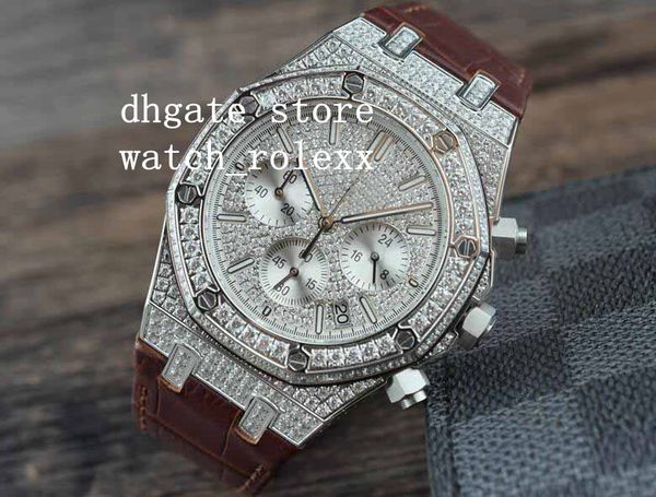 men's sport watches quartz chronograph movement offshore full silver diamond dial brown leather bracelet vk quartz workin mens watch wa, Slivery;brown
men's sport watches quartz chronograph movement offshore full silver diamond dial brown leather bracelet vk quartz workin mens watch wa, Slivery;brown