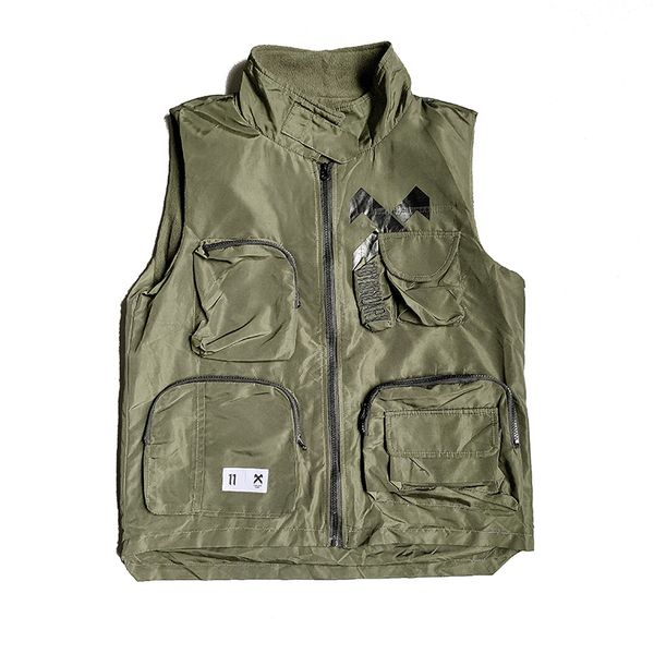 men multi pocket hip hop vests spring autumn tactical vest waistcoat moto&biker tooling mens sleeveless jacket, Black;white
men multi pocket hip hop vests spring autumn tactical vest waistcoat moto&biker tooling mens sleeveless jacket, Black;white