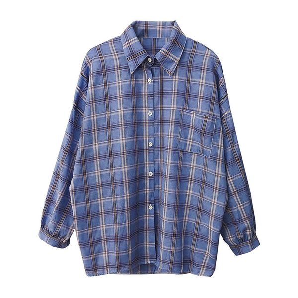 gcarol women plaid oversized vintage shirt euro loose boyfriend style one pocket checked shirt casual multi occasions basic, White
gcarol women plaid oversized vintage shirt euro loose boyfriend style one pocket checked shirt casual multi occasions basic, White