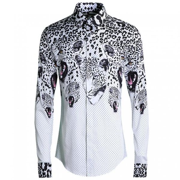 mens shrits luxury 100% cotton polka dot and leopard head printed mens shirts casual slim fit men shirt long sleeve 4xl, White;black
mens shrits luxury 100% cotton polka dot and leopard head printed mens shirts casual slim fit men shirt long sleeve 4xl, White;black