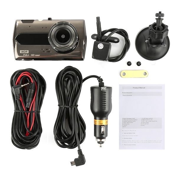 built-in microphone car dvr 1080p hd4.0" lcd super wide-angle front rear camera dual video driving recorder car accessories
built-in microphone car dvr 1080p hd4.0" lcd super wide-angle front rear camera dual video driving recorder car accessories