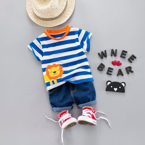 summer toddler boy girl clothing short sleeve t shirt + jeans suit children clothing boys outfit 1-4 years, White 
summer toddler boy girl clothing short sleeve t shirt + jeans suit children clothing boys outfit 1-4 years, White