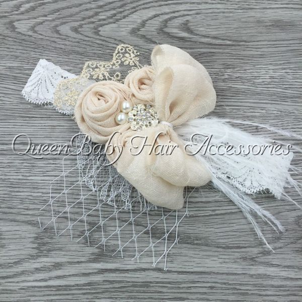 vintage baby girls lace headband rayom slub rosette softy fabric bow hairband newbron bandana for baby hair accessory kidocheese, Slivery;white
vintage baby girls lace headband rayom slub rosette softy fabric bow hairband newbron bandana for baby hair accessory kidocheese, Slivery;white
