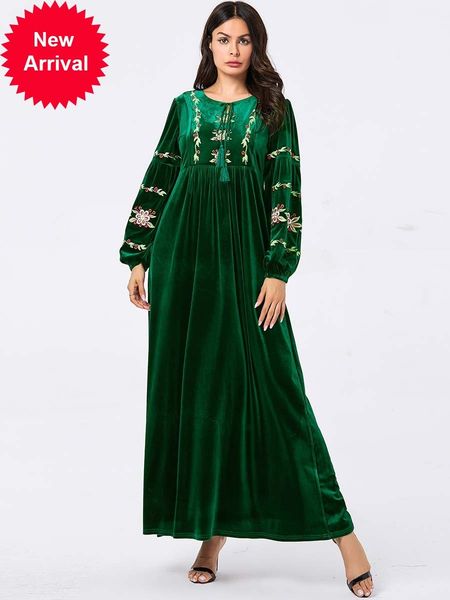 mc209084 large size women's green embroidered casual gold velvet long abaya dress maxi muslim women clothing acetate musliman, Red
mc209084 large size women's green embroidered casual gold velvet long abaya dress maxi muslim women clothing acetate musliman, Red