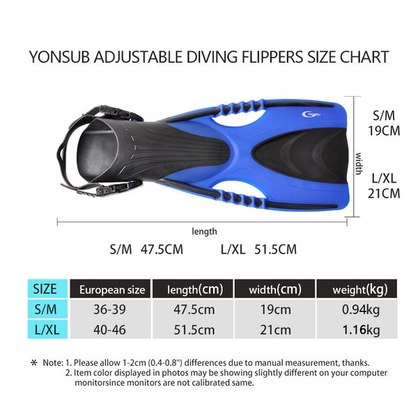 yon sub professional scuba diving fins for adjustable open heel long blade flippers flexible snorkeling swimming fins
yon sub professional scuba diving fins for adjustable open heel long blade flippers flexible snorkeling swimming fins