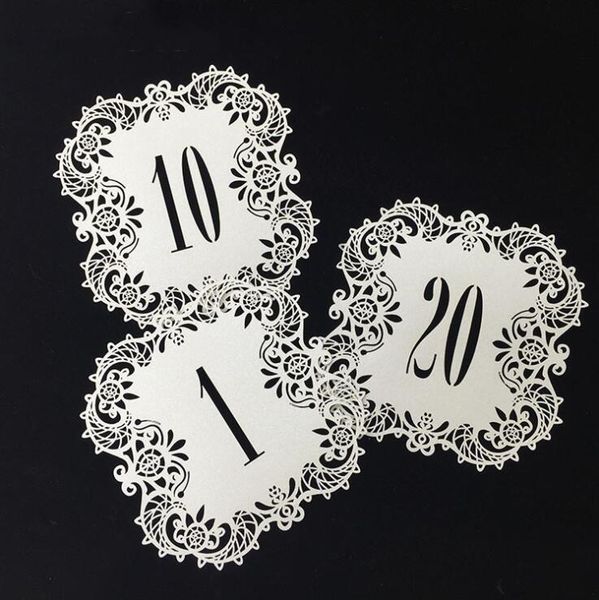 creative hollow laser cut seating cards numbers sign table cards romantic wedding event party supplies lxl1182-1
creative hollow laser cut seating cards numbers sign table cards romantic wedding event party supplies lxl1182-1