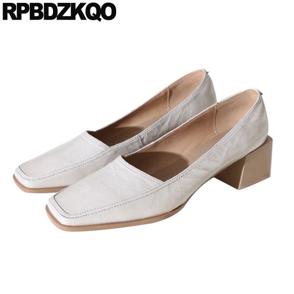 black block ladies shoes square toe slip on beige medium heels chunky size 4 34 2019 genuine leather
black block ladies shoes square toe slip on beige medium heels chunky size 4 34 2019 genuine leather