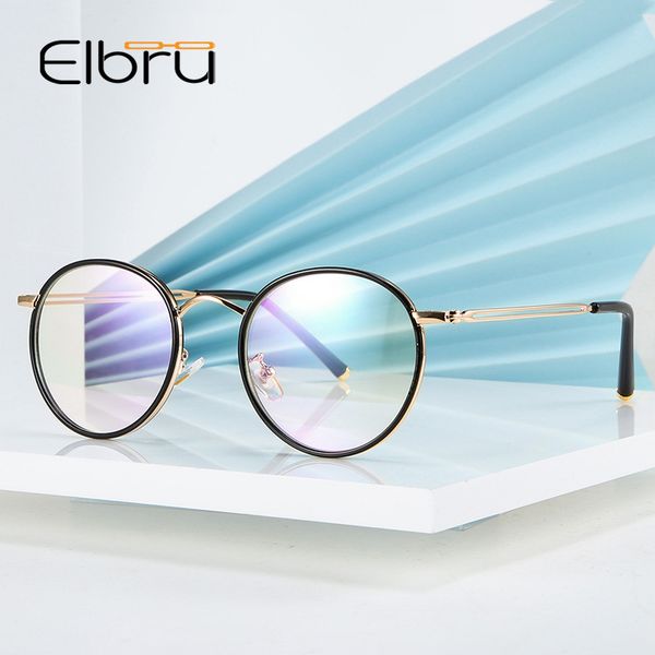 elbru women classic vintage metal glasses frame round lens flat myopia optical mirror simple metal men glasses frame, Black
elbru women classic vintage metal glasses frame round lens flat myopia optical mirror simple metal men glasses frame, Black