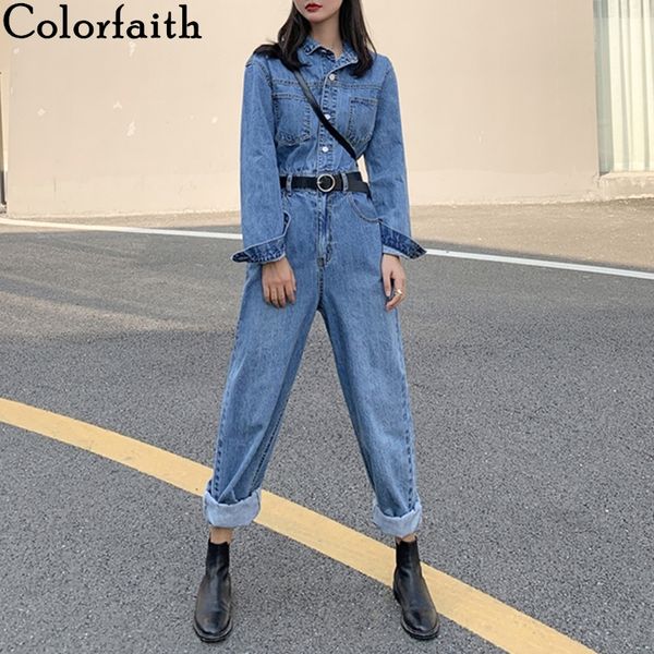 women's jumpsuits & rompers colorfaith 2021 spring fall woman denim loose casual fashionable pockets empire pants playsuit js3955, Black;white
women's jumpsuits & rompers colorfaith 2021 spring fall woman denim loose casual fashionable pockets empire pants playsuit js3955, Black;white